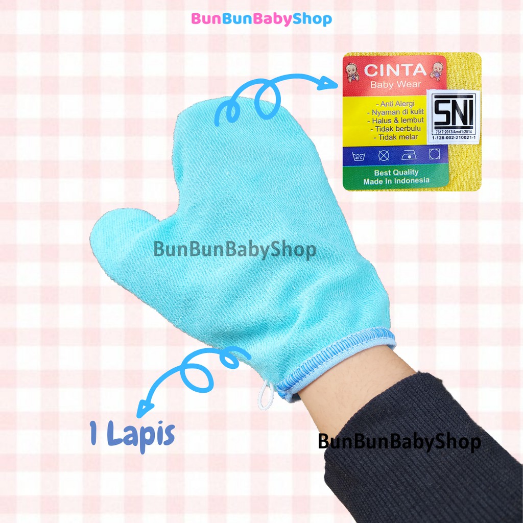 Washlap Bayi Anti Alergi Handuk Baby Karakter Lap Tangan Jari Perlengkapan Lahir New Born Waslap SNI