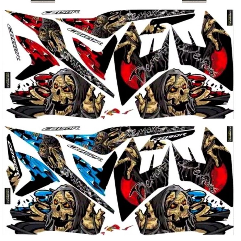 Striping CB150R / CB 150 R 2015 2016 2017 Variasi Sticker Stiker Scotlite Skotlet Motor Lis