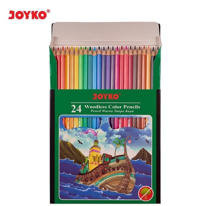 

RB Color Pencil / Pensil Warna Joyko 24 warna Panjang Woodless CP-104