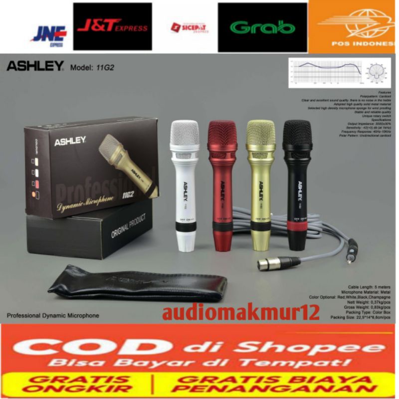 mic Ashley 11G2 mic kabel Ashley 11G2 original