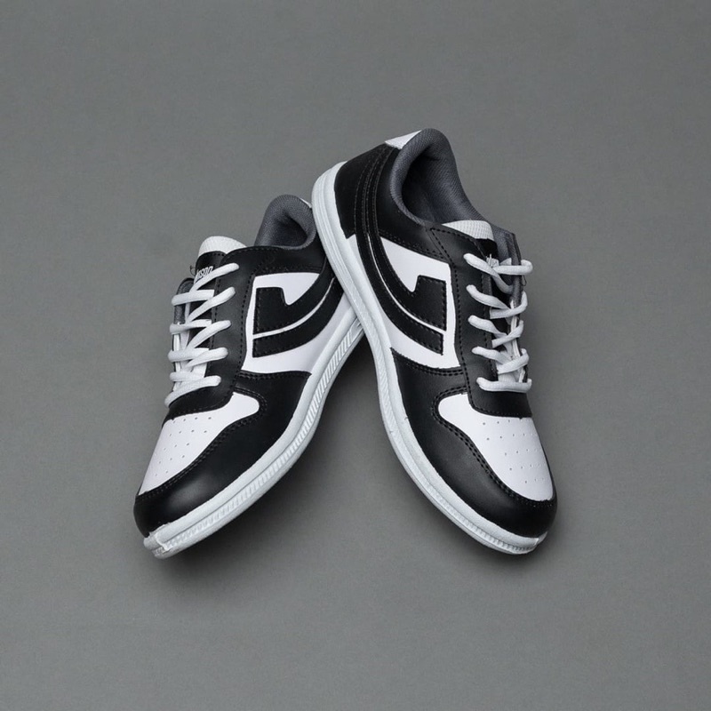 Sepatu johnson angkasa black white - sneakers pria wanita