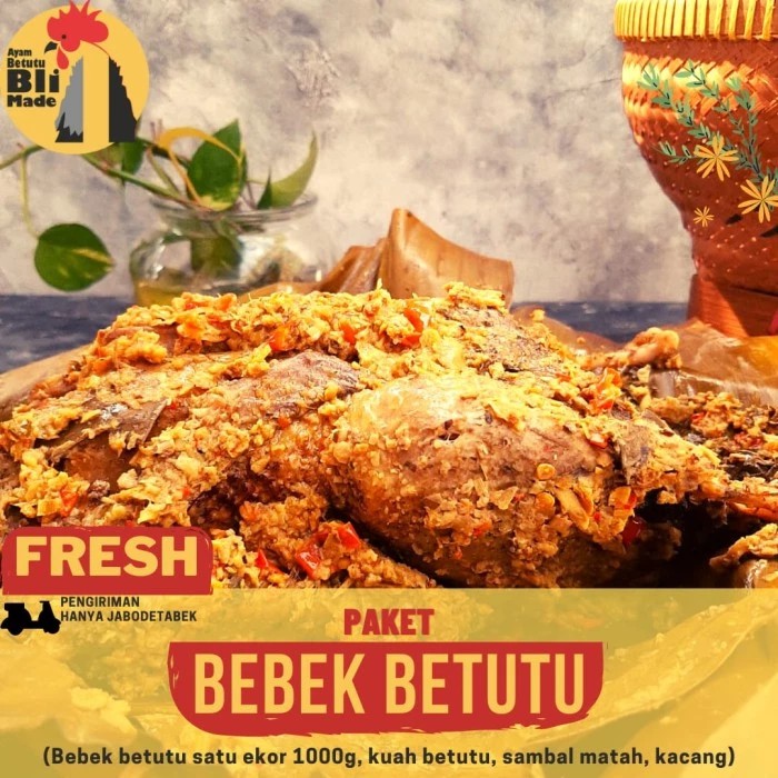 

Bebek Betutu Bli Made (Bebek 1000g)