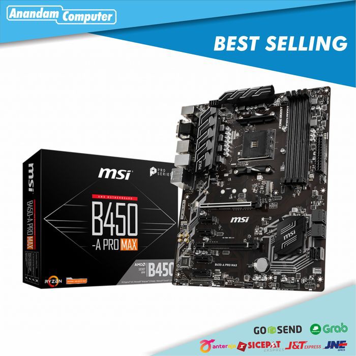 MSI B450-A PRO MAX - AM4 ATX Motherboard