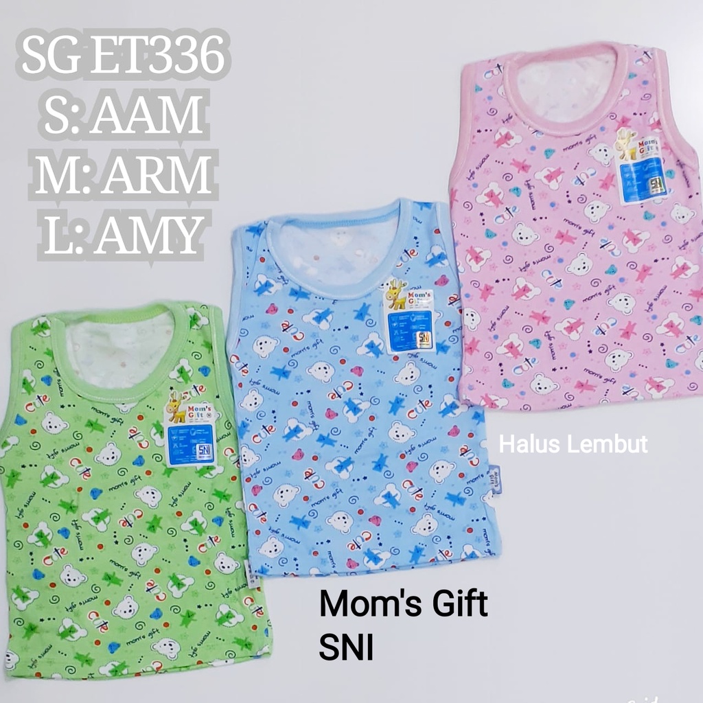 Mom's Gift Kaos Kaos Singlet Anak SNI Halus Lembut