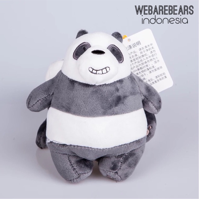 We bare bears keychain gantungan kunci mobil rumah boneka teddy beruang grizz panda