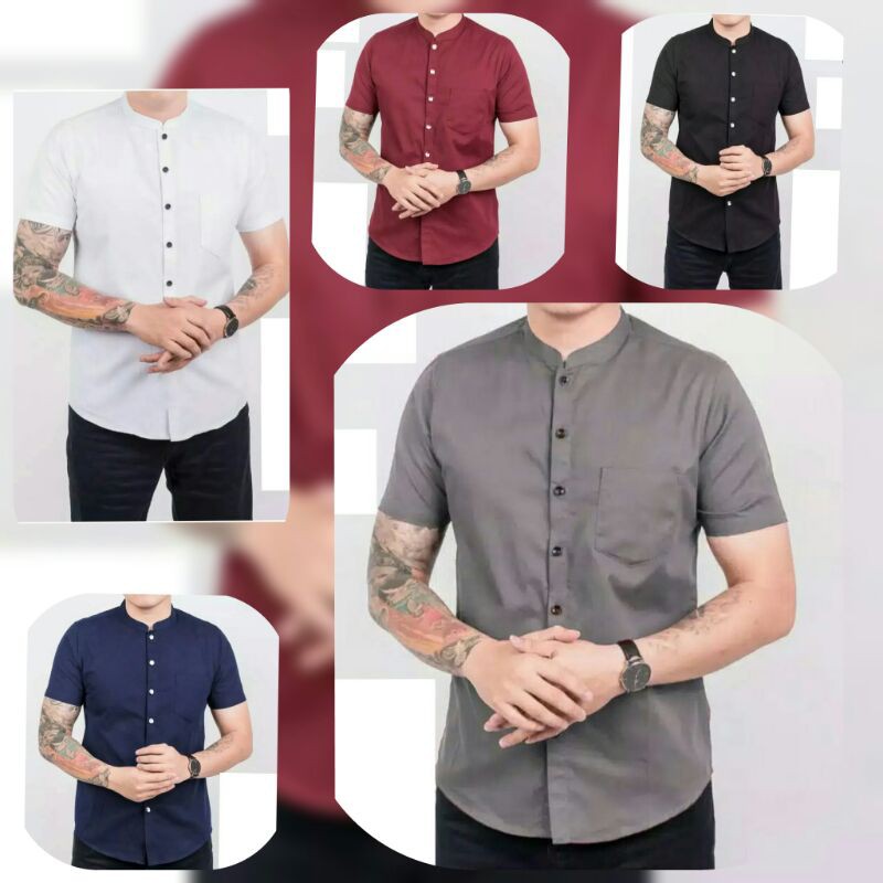 [BOS06] BAJU KOKO PRIA LENGAN PENDEK/HEM KOKO PRIA LENGAN PENDEK/BAJU KOKO KEREN/BAJU KOKO M L XL