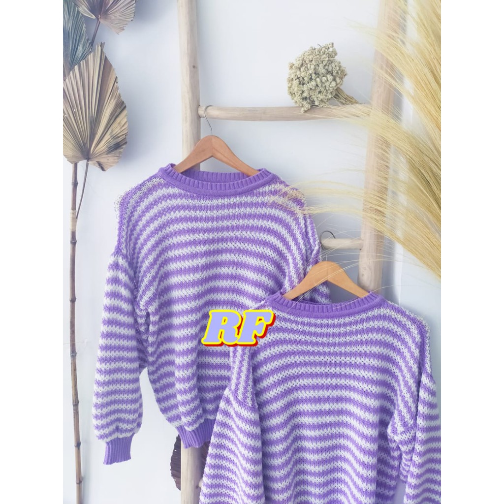 Ziggy sweater rajut tebal motif tribal