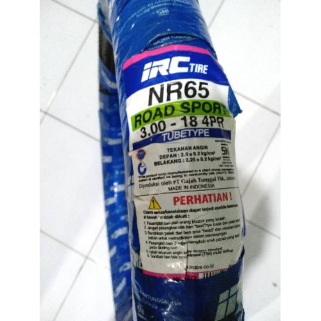 Ban luar irc ukuran 300 ring 18 100% original for Yamaha RX king dll