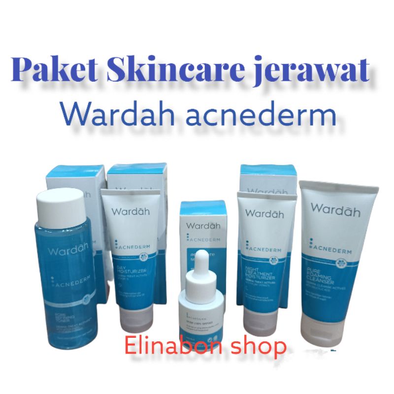 Paket Skincare kulit berjerawat wardah acnederm