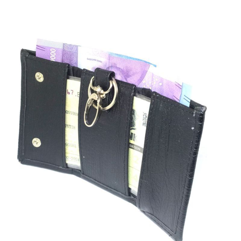 Dompet STNK - Dompet Gantungan Kunci Mobil Motor Model Lipat 3