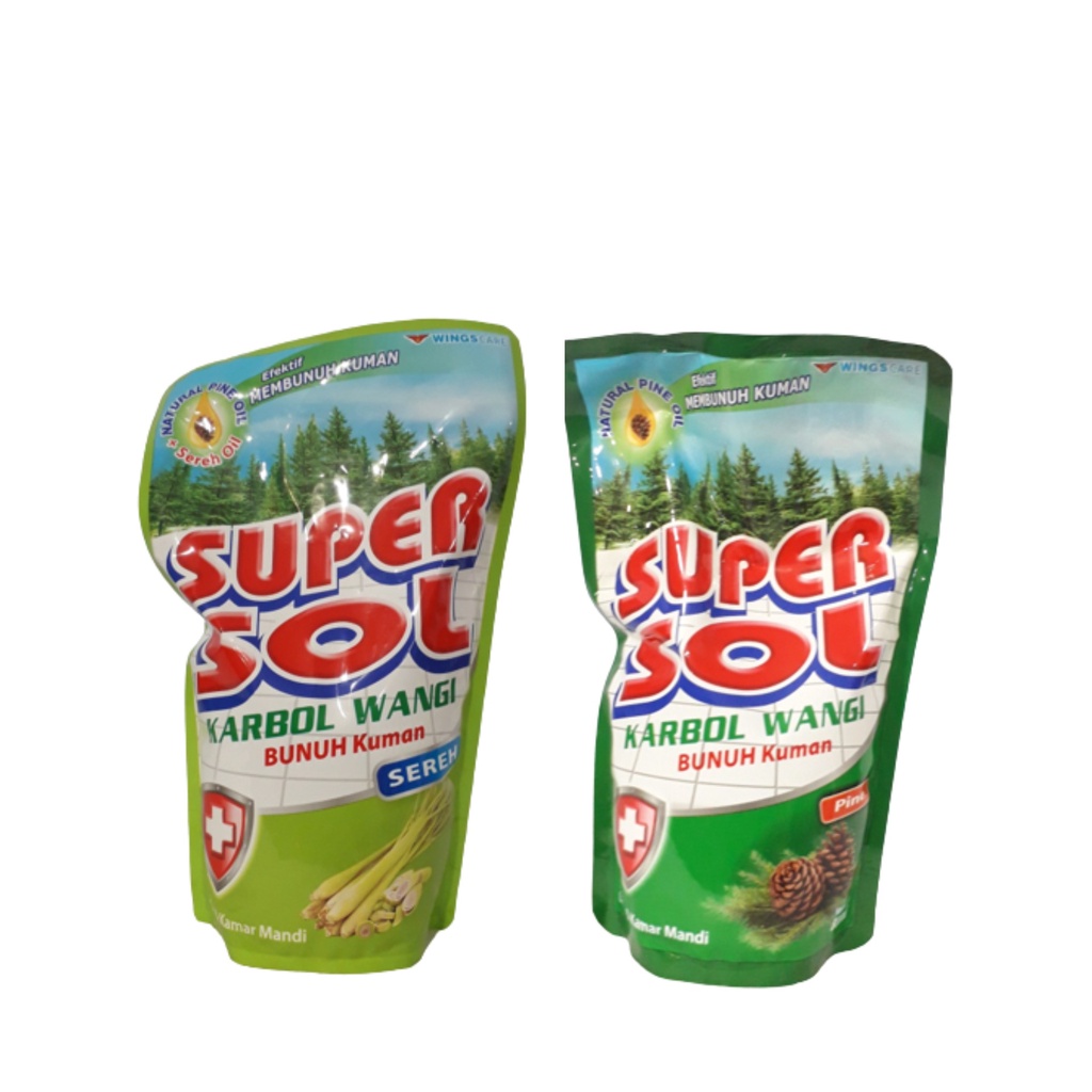 SUPER SOL KARBOL PEMBERSIH LANTAI 450ML REFILL/centraltrenggalek