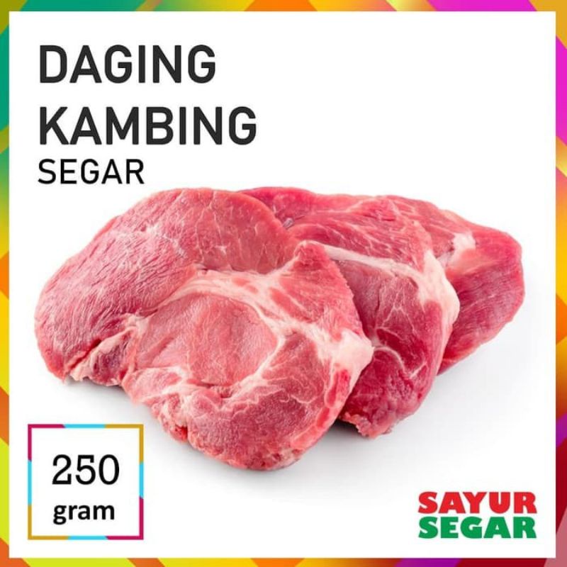 

250 gram daging kambing fresh segar