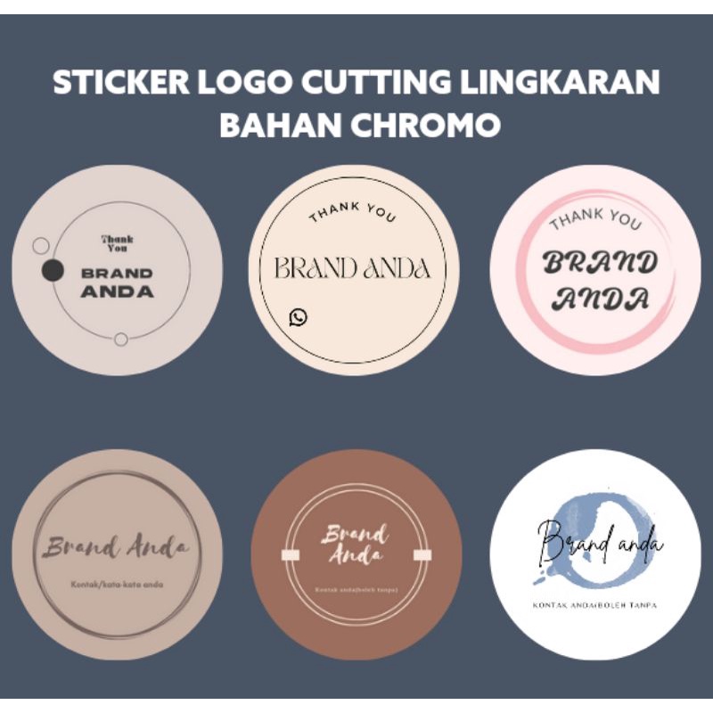 

STICKER LOGO BULAT / STICKER OLSHOP LINGKARAN / STICKER LOGO LINGKARAN