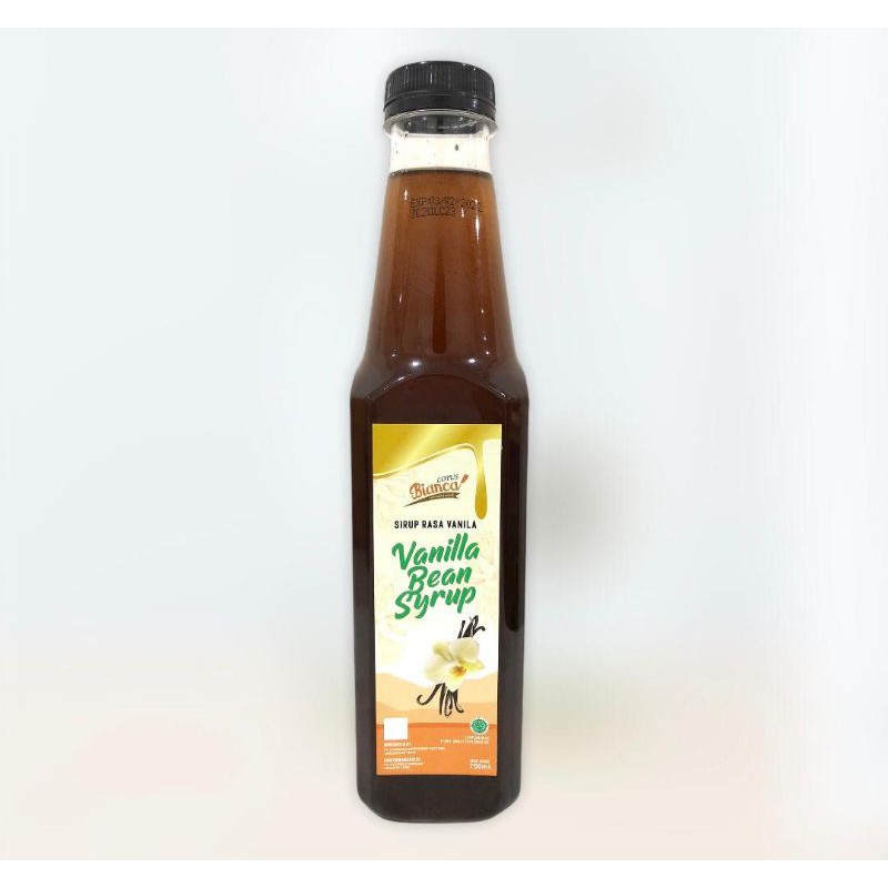 750ml BIANCA LOTUS VANILLA BEAN SYRUP (SYRUP RASA VANILA)