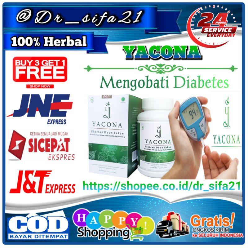 YACONA OBAT DIABETES ASLI 100% ORIGINAL TERBUKTI KHASIATNYA NYATA AMPUH HERBAL ALAMI TERBAIK TOPCER
