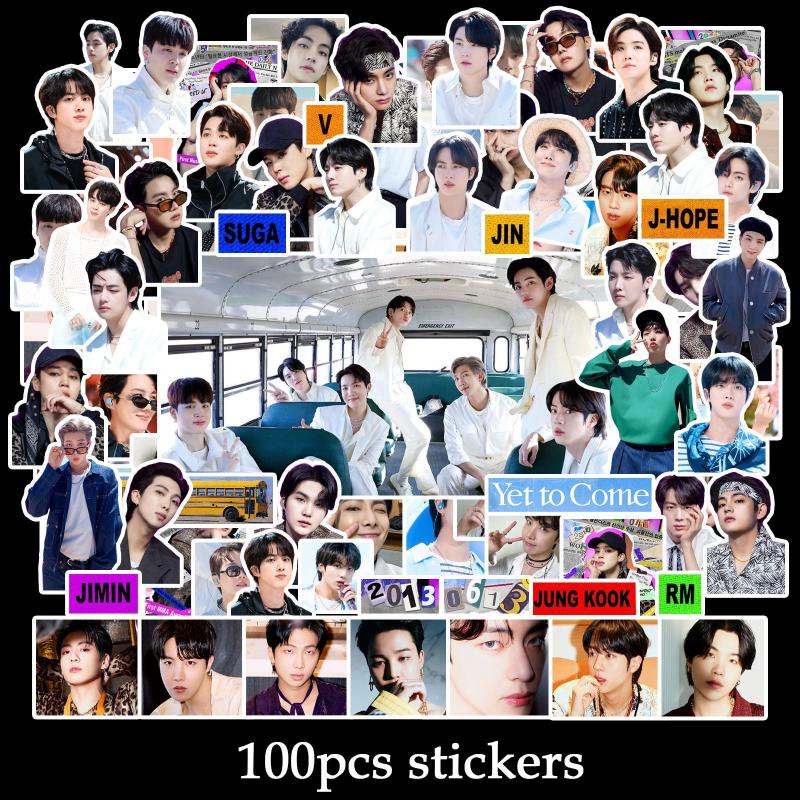 100Pcs/set BTS Sticker Yet To Come Photo Diary Stickers V JUNGKOOK In Stock New Arrival LY