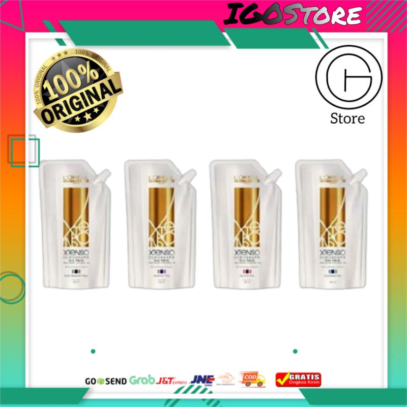 (IGOStore) LOREAL XTENSO MOISTURIST SMOOTHING / L'OREAL X-TENSO OLEOSHAPE 125ML STEP 1 & STEP 2 PELU