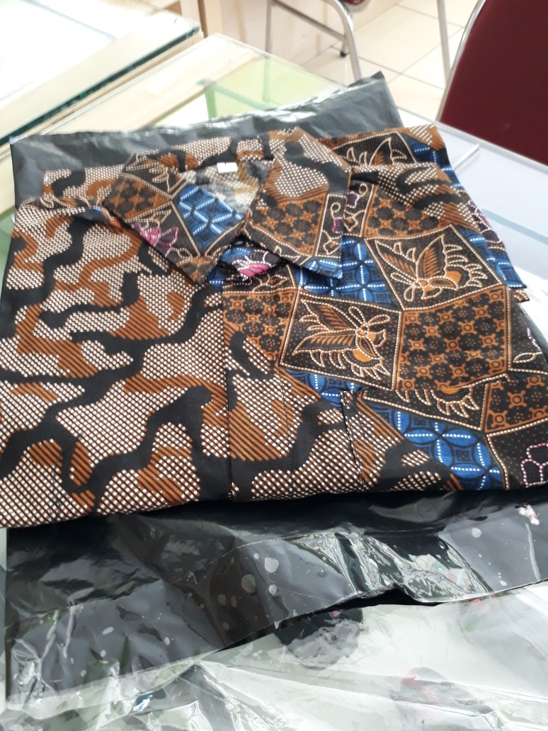 (cod) Promo Kemeja Batik Pria Size M L Xl Bswart Batik Hrbo26 Kenongo Hem
