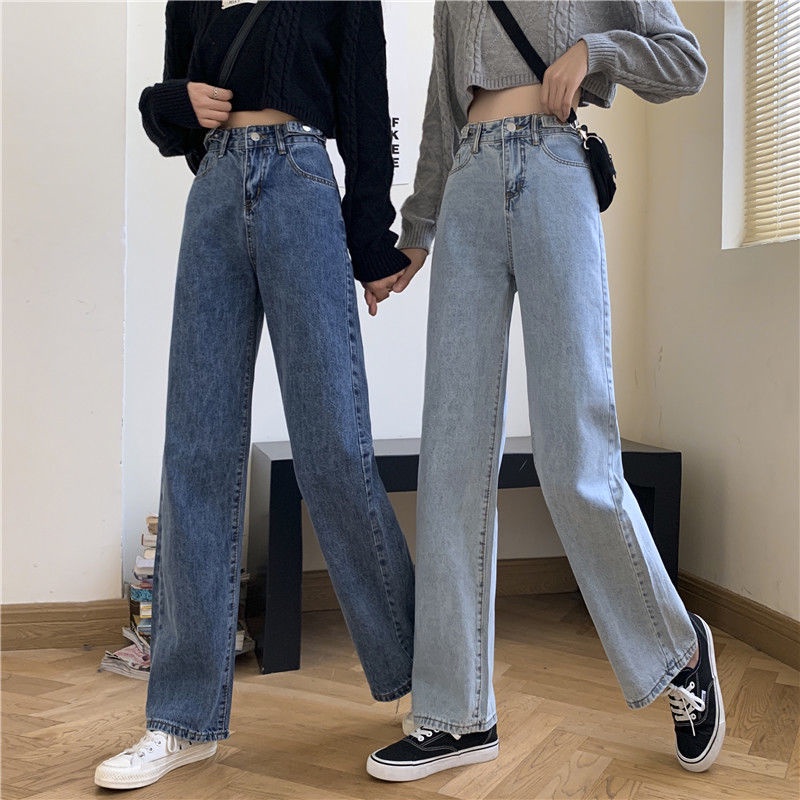 kekinian korean high waist murah boyfriend celana jeans high waist wanita kulot