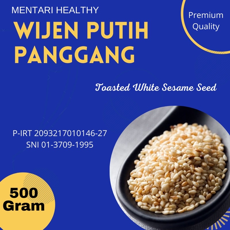 Wijen Putih Panggang 500gr / Toasted White Sesame Seed 500gr