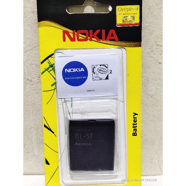 Batre nokia Bl5F untuk nokia x5-01 n6290 e65 n91i n95 n96 n6210 6701n