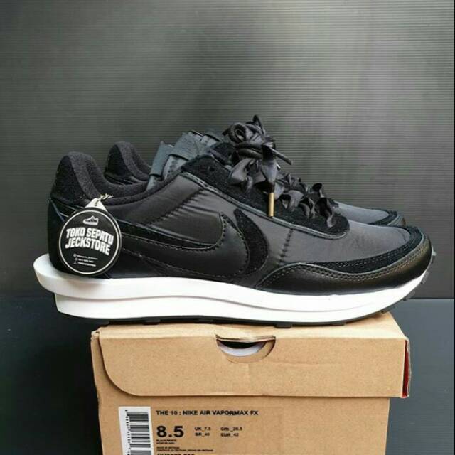 SEPATU NIKE LD WAFFLE SACAI BLACK NYLON MIROR QUALITY BNIB