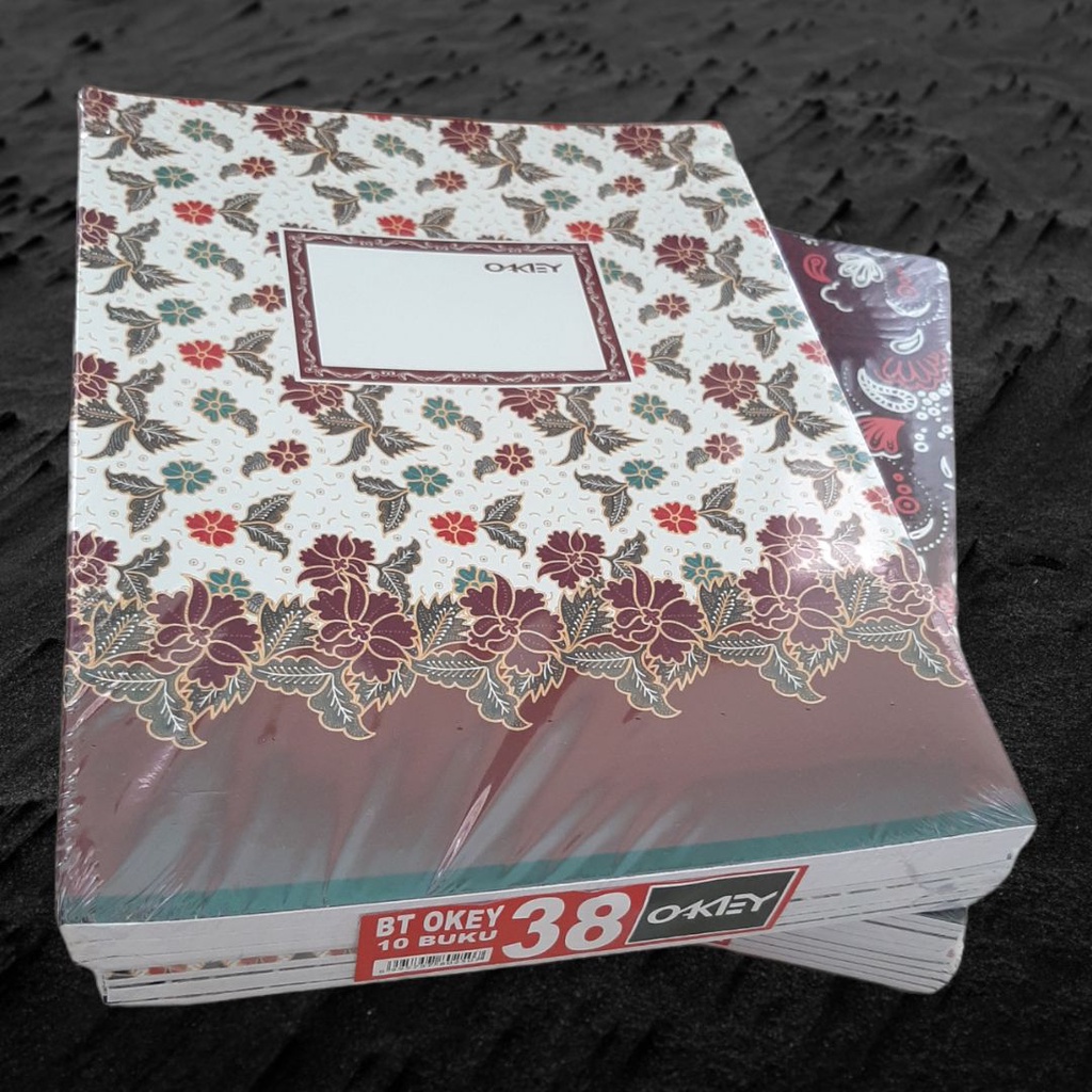 

(10 Buku) Buku Tulis Batik 38 lembar / Kiky / Okey / SON / Buku Sekolah / Buku Catatan