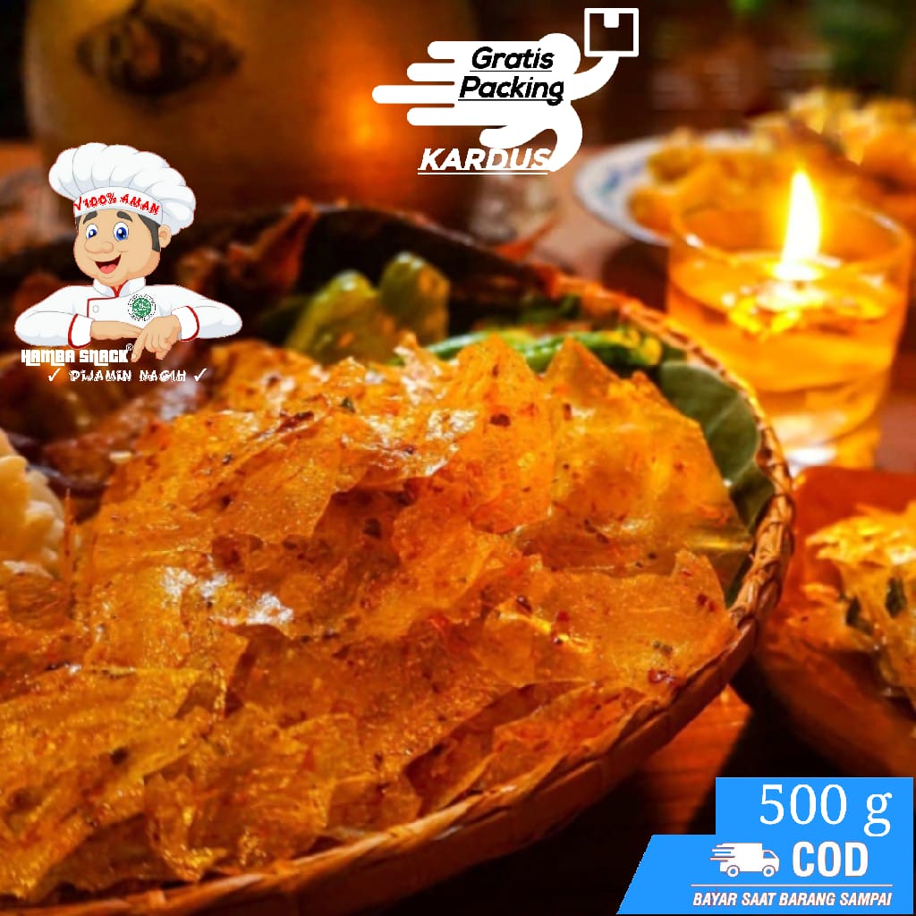 

[500g] KERIPIK KACA SUPER PEDAS / KECIMPRING / JAJANAN KHAS DAERAH / SNACK KILOAN MURAH
