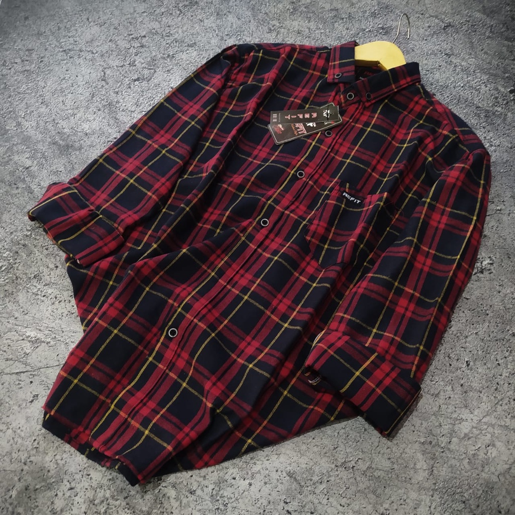 Kemeja Flanel Pria kualitas Premium Lengan Panjang Unisex Exklusif {murah} kemeja flanel wanita-F1