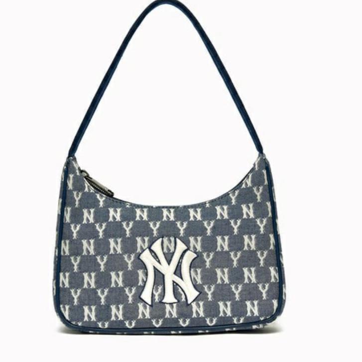 Tas MLB Monogram Jacquard Hobo Bag / Backpack/ Waisbag NY Yankees Import Quality#6001