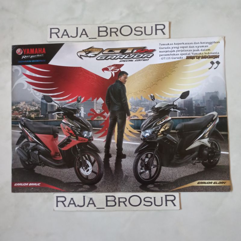 Poster brosur katalog flyer Yamaha GT125 Garuda Special Edition 2014