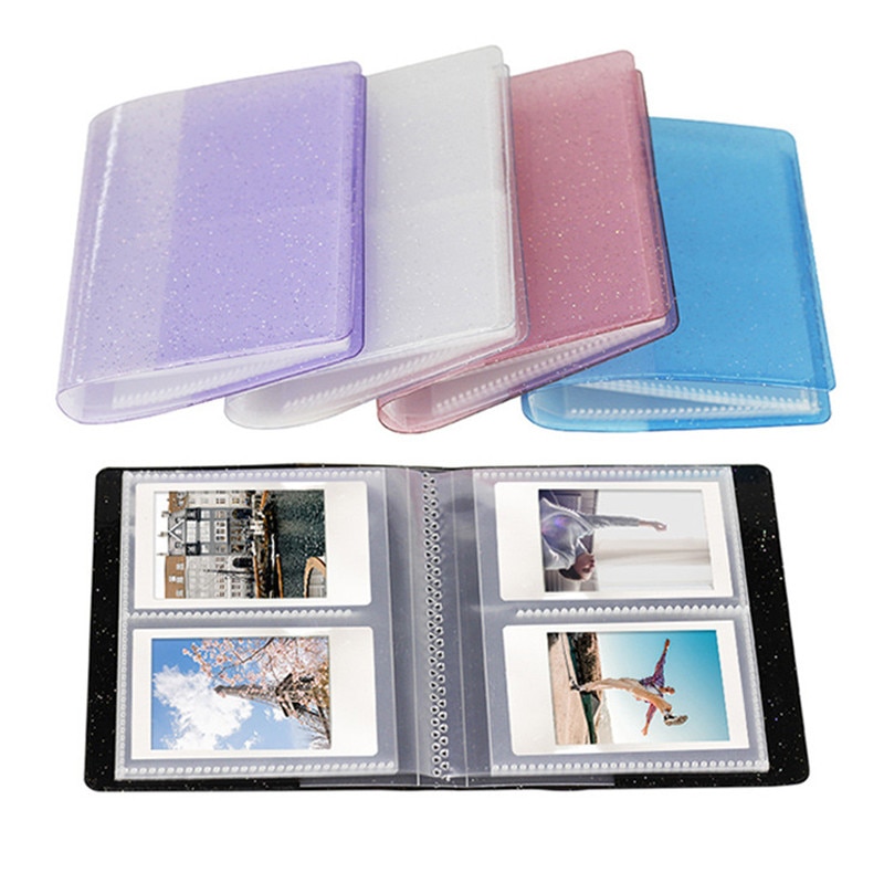 Album Binder Dudukan Kartu Kapasitas 64cm Bling Clear Cover Untuk Board Game 3inch Kartu Foto Card Sleeve Holder