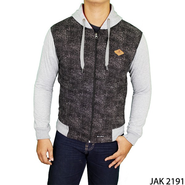 Jaket Casual Hoodie / Jaket Pria Reglan Kombinasi (COMB)