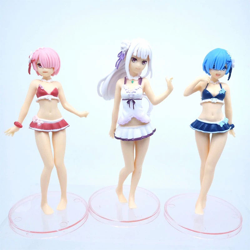 6 pcs/set Figure Re Zero Re:Life in a Different World From Zero