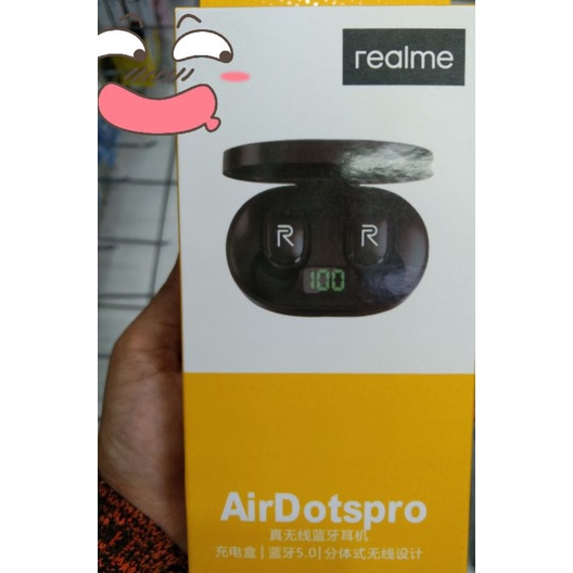 HEADSET  EARPHONE HENSFRE BLUETOOTH REALME Airdots TWS