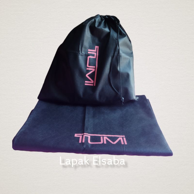 Dustbag Tumi /Sarung Tas/Dustbag Pengganti Sablon/Dustbag Branded