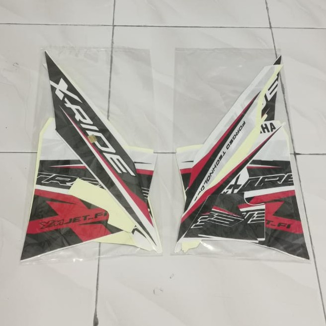 Stiker Bodi Lis Body Striping X-Ride 2016 Putih