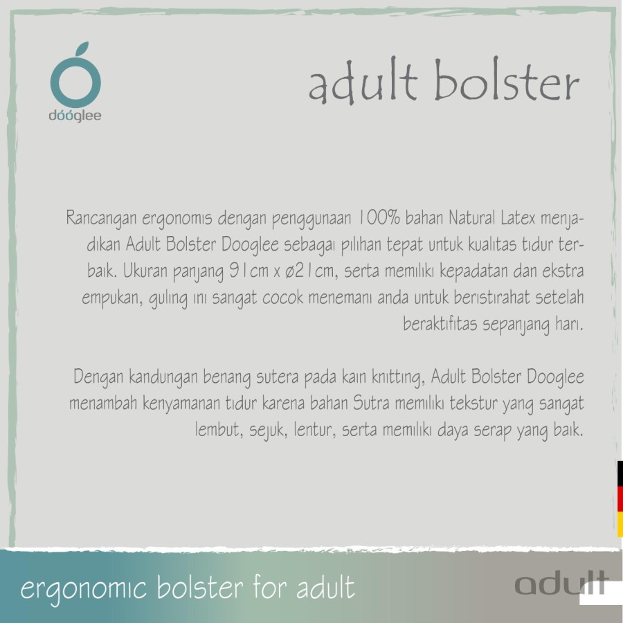 Dooglee - ADULT BOLSTER