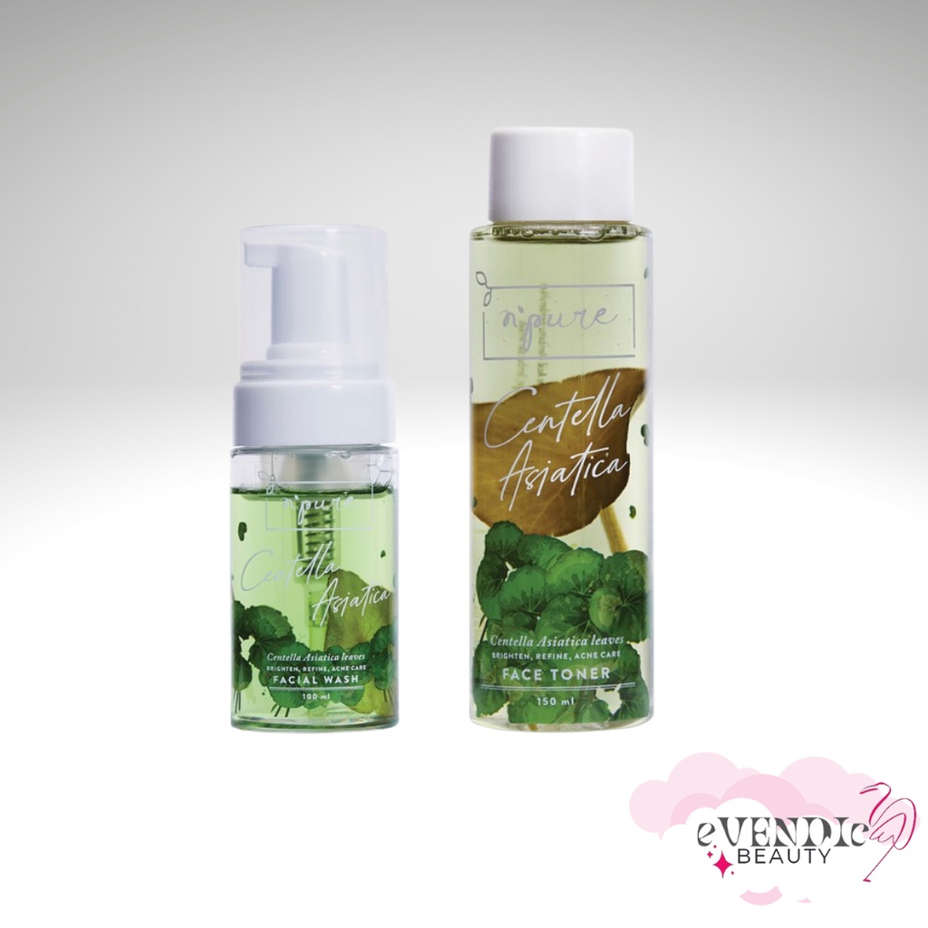 PAKET NPURE FACE TONER + WASH CENTELLA ASIATICA (Cica Series) NPURE ORIGINAL