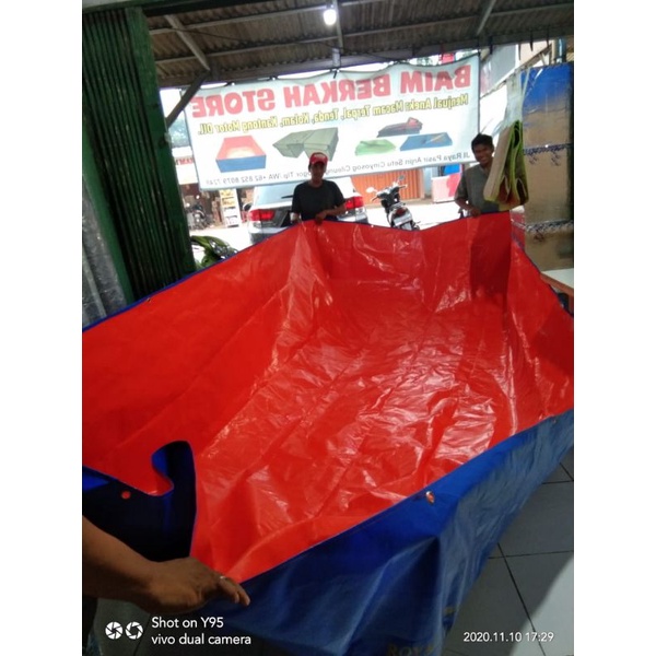 terpal kolam A12 ukuran 3x2x75