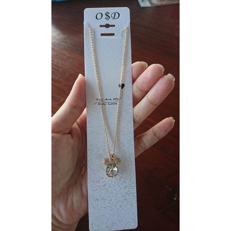 Kalung Mickey Mata Swarovski