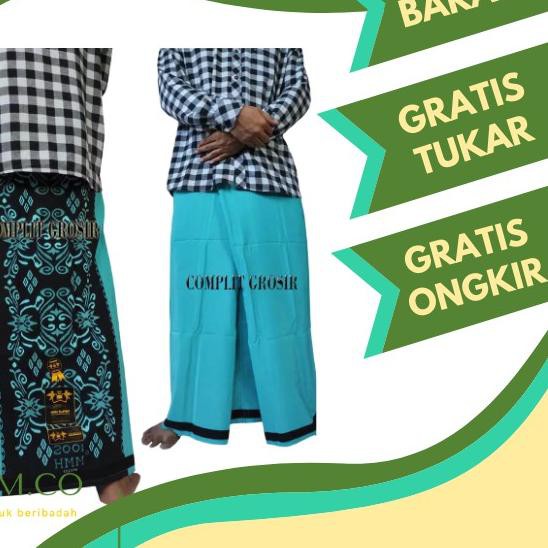✭ kain sarung BHS PREMIUM pria sholat muslim polos palestina samarinda rabbani ➸