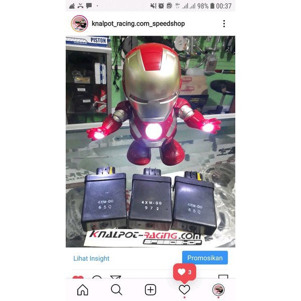 cdi yamaha yz 125 kode 4xm garputala motorcycle part