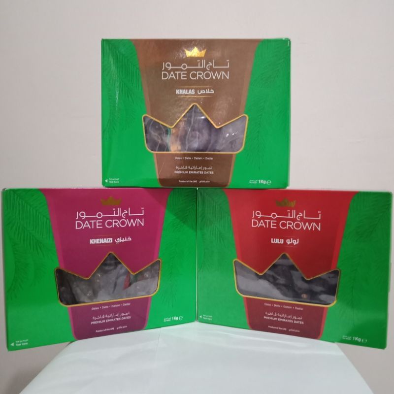 Kurma Date Crown 1kg Khalas Khenaizi Lulu Khalas Khenezi/ 1kg / Kurma DC Khalas Ready Makassar