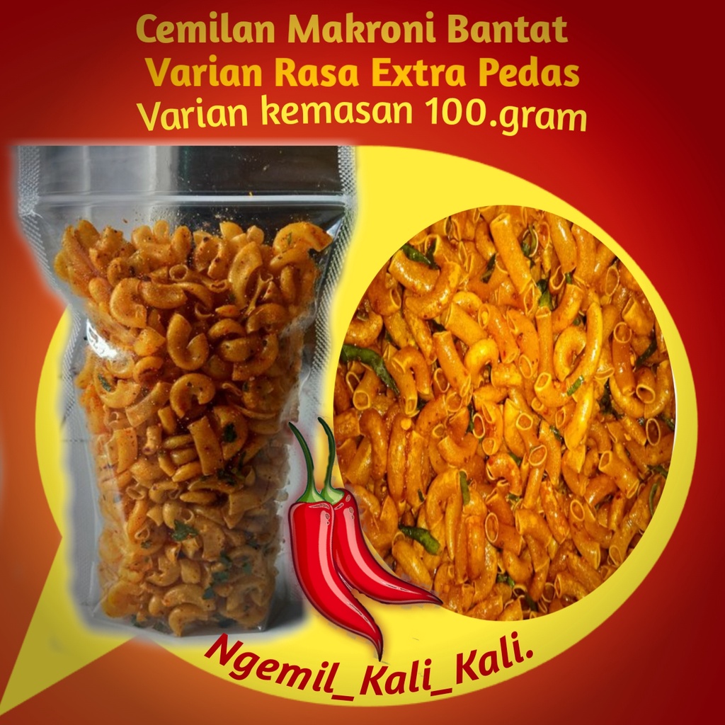 

Seblak Makroni Pedas isi 100.gram Aroma Daun Jeruk Gurih keriuk