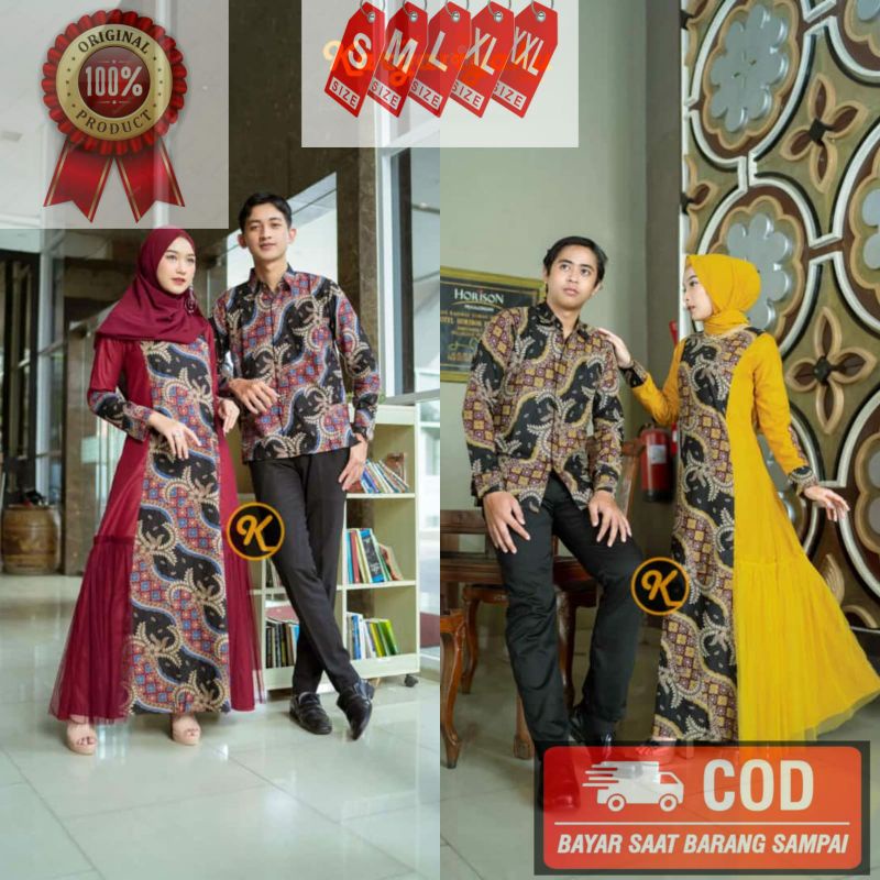 Batik Couple Dealova Original Asli Karyaku Pekalongan