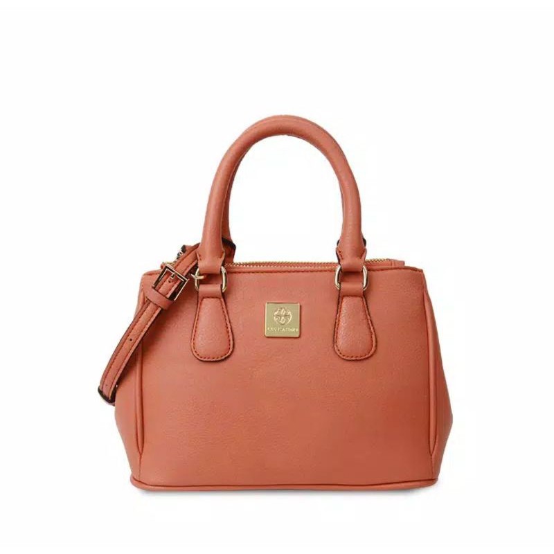 Les Catino Promesa Mini Satchel Apricot Brandy