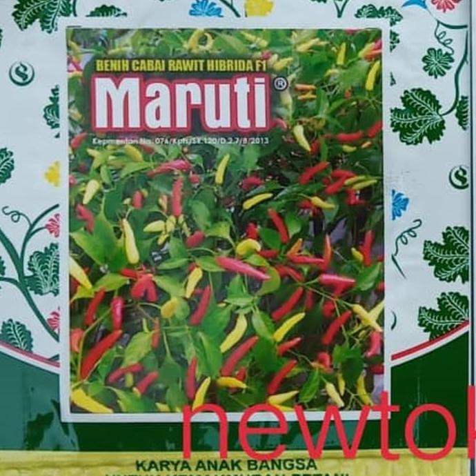 Benih bibit cabe rawit putih hibrida MARUTI F1 60 butir kemasan kecil