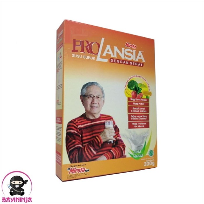 

PRO LANSIA Vanila Susu Box 200 g T-Ninja Bayi 01