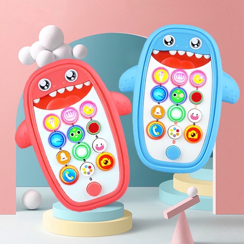 [Rumah MAINAN] Mainan Edukasi Baby Phone Baby Shark English Songs and Words Mainan Handphone Bayi mainan hp anak anak perempuan